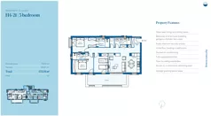 4 pokoje, mieszkanie 114,14 m², piętro 2, oferta nr H4-21, Horizon by Luštica Bay, Tivat, Radovici