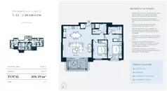 3 pokoje, mieszkanie 91,68 m², piętro 2, oferta nr H5-22, Horizon by Luštica Bay, Tivat, Radovici