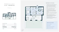 2 pokoje, mieszkanie 50,10 m², parter, oferta nr H6-02, Horizon by Luštica Bay, Tivat, Radovici