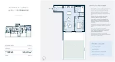 2 pokoje, mieszkanie 55,60 m², parter, oferta nr H6-04, Horizon by Luštica Bay, Tivat, Radovici