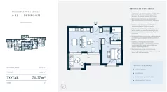 2 pokoje, mieszkanie 55,72 m², piętro 1, oferta nr H6-12, Horizon by Luštica Bay, Tivat, Radovici