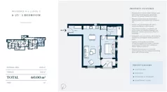 2 pokoje, mieszkanie 55,00 m², piętro 2, oferta nr H6-23, Horizon by Luštica Bay, Tivat, Radovici
