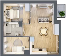 3 pokoje, mieszkanie 50,84 m², piętro 1, oferta nr B.M026, Oh! Praga, Warszawa, Praga Północ, Szmulki, ul. Białostocka 5D