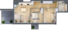 3 pokoje, mieszkanie 69,84 m², piętro 2, oferta nr B.M042, Oh! Praga, Warszawa, Praga Północ, Szmulki, ul. Białostocka 5D