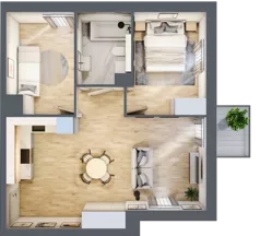 3 pokoje, mieszkanie 51,78 m², piętro 2, oferta nr B.M049, Oh! Praga, Warszawa, Praga Północ, Szmulki, ul. Białostocka 5D