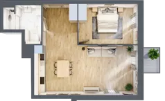 2 pokoje, mieszkanie 53,90 m², piętro 2, oferta nr B.M050, Oh! Praga, Warszawa, Praga Północ, Szmulki, ul. Białostocka 5D