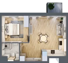 2 pokoje, mieszkanie 41,58 m², piętro 5, oferta nr A.M100, Oh! Praga, Warszawa, Praga Północ, Szmulki, ul. Białostocka 5D