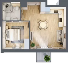 2 pokoje, mieszkanie 43,51 m², piętro 5, oferta nr B.M111, Oh! Praga, Warszawa, Praga Północ, Szmulki, ul. Białostocka 5D