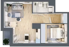 2 pokoje, mieszkanie 40,01 m², piętro 3, oferta nr M303, SeaBreeze, Świnoujście, Osiedle Matejki, ul. Jana Matejki 41