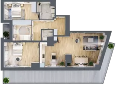 4 pokoje, mieszkanie 88,82 m², piętro 5, oferta nr M502, SeaBreeze, Świnoujście, Osiedle Matejki, ul. Jana Matejki 41