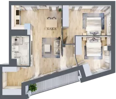3 pokoje, mieszkanie 69,48 m², piętro 2, oferta nr M211, SeaBreeze, Świnoujście, Osiedle Matejki, ul. Jana Matejki 41