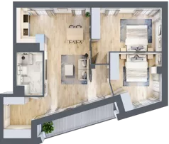 3 pokoje, mieszkanie 69,48 m², piętro 1, oferta nr M111, SeaBreeze, Świnoujście, Osiedle Matejki, ul. Jana Matejki 41