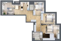 4 pokoje, mieszkanie 93,13 m², piętro 5, oferta nr M506, SeaBreeze, Świnoujście, Osiedle Matejki, ul. Jana Matejki 41