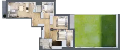 4 pokoje, mieszkanie 89,97 m², piętro 1, oferta nr M108, SeaBreeze, Świnoujście, Osiedle Matejki, ul. Jana Matejki 41
