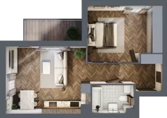2 pokoje, mieszkanie 47,48 m², piętro 3, oferta nr M30, Trybuny Ludów 3, Kraków, Podgórze Duchackie, Wola Duchacka, ul. Trybuny Ludów 3