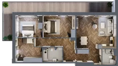 4 pokoje, apartament 97,25 m², parter, oferta nr B1.9, Zdrojowa Park, Busko-Zdrój, ul. Prof. W. Grotta