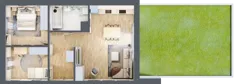 3 pokoje, mieszkanie 61,44 m², parter, oferta nr A01, Kiepury 33, Jelenia Góra, Zabobrze, ul. Jana Kiepury