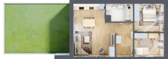 3 pokoje, mieszkanie 61,44 m², parter, oferta nr H03, Kiepury 33, Jelenia Góra, Zabobrze, ul. Jana Kiepury