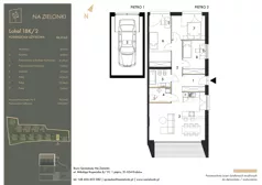 4 pokoje, mieszkanie 86,17 m², piętro 1, oferta nr 18K/2, Na Zielonki - Etap II, Kraków, Prądnik Biały, ul. Na Zielonki 20