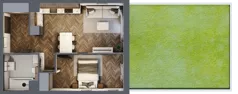 2 pokoje, mieszkanie 43,44 m², parter, oferta nr M11, Punkt Wola, Kraków, Podgórze Duchackie, Wola Duchacka, ul. Trybuny Ludów 15