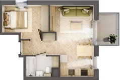 2 pokoje, mieszkanie 32,55 m², piętro 4, oferta nr A.4.28, Nowe Miasto, Krzeszowice, ul. Czatkowice Górne / Majowa