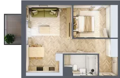 2 pokoje, mieszkanie 41,81 m², piętro 1, oferta nr A.1.09, Nowe Miasto, Krzeszowice, ul. Czatkowice Górne / Majowa