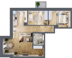 3 pokoje, mieszkanie 79,25 m², piętro 2, oferta nr L12, Paderewskiego 1, Świnoujście, Śródmieście, ul. Paderewskiego 1