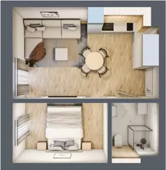 2 pokoje, mieszkanie 30,87 m², parter, oferta nr L3, Paderewskiego 1, Świnoujście, Śródmieście, ul. Paderewskiego 1