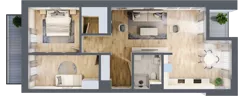 2 pokoje, mieszkanie 75,56 m², piętro 1, oferta nr L9, Paderewskiego 1, Świnoujście, Śródmieście, ul. Paderewskiego 1