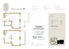 2 pokoje, mieszkanie 46,62 m², piętro 6, oferta nr A40, Lelewela 9, Wrocław, Stare Miasto, ul. Joachima Lelewela 9