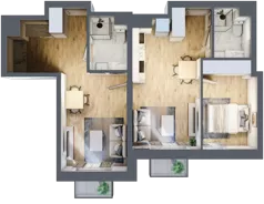 3 pokoje, mieszkanie 58,92 m², piętro 4, oferta nr A23, Lelewela 9, Wrocław, Stare Miasto, ul. Joachima Lelewela 9