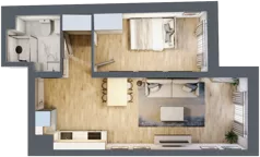 2 pokoje, mieszkanie 42,23 m², piętro 2, oferta nr A11, Lelewela 9, Wrocław, Stare Miasto, ul. Joachima Lelewela 9