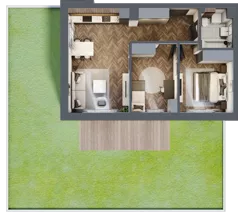 3 pokoje, mieszkanie 56,25 m², piętro 1, oferta nr B1.M5, Załęże Premium, Rzeszów, Załęże, ul. Świętego Floriana