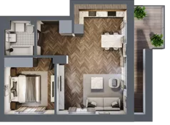 2 pokoje, mieszkanie 47,01 m², piętro 2, oferta nr B2.M10, Załęże Premium, Rzeszów, Załęże, ul. Świętego Floriana