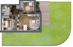 3 pokoje, mieszkanie 53,40 m², parter, oferta nr B3.M2, Załęże Premium, Rzeszów, Załęże, ul. Świętego Floriana