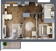 3 pokoje, mieszkanie 55,59 m², piętro 3, oferta nr C.28, Trakt Królewski - Budynek C, Grójec, ul. Mikołaja Reja 9