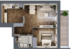 2 pokoje, mieszkanie 46,61 m², piętro 1, oferta nr C.12, Trakt Królewski - Budynek C, Grójec, ul. Mikołaja Reja 9