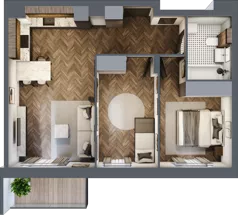 3 pokoje, mieszkanie 55,59 m², piętro 1, oferta nr C.10, Trakt Królewski - Budynek C, Grójec, ul. Mikołaja Reja 9