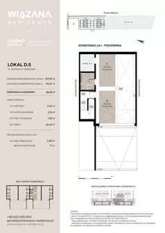 4 pokoje, mieszkanie 107,59 m², parter, oferta nr D.5, Wiązana Residence, Warszawa, Wawer, Zerzeń, ul. Wiązana 44