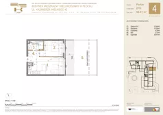 2 pokoje, mieszkanie 36,61 m², parter, oferta nr 4, K-42, Płock, ul. Kazimierza Wielkiego 42