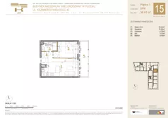 2 pokoje, mieszkanie 36,61 m², piętro 1, oferta nr 15, K-42, Płock, ul. Kazimierza Wielkiego 42