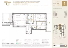 3 pokoje, mieszkanie 86,22 m², piętro 6, oferta nr 65, K-42, Płock, ul. Kazimierza Wielkiego 42
