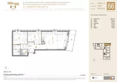 3 pokoje, mieszkanie 63,56 m², piętro 6, oferta nr 66, K-42, Płock, ul. Kazimierza Wielkiego 42