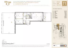 3 pokoje, mieszkanie 69,82 m², piętro 3, oferta nr 82, K-42, Płock, ul. Kazimierza Wielkiego 42