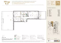 3 pokoje, mieszkanie 69,82 m², piętro 3, oferta nr 82, K-42, Płock, ul. Kazimierza Wielkiego 42