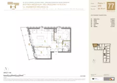 3 pokoje, mieszkanie 58,76 m², piętro 1, oferta nr 77, K-42, Płock, ul. Kazimierza Wielkiego 42