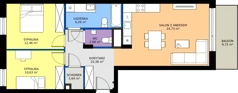 3 pokoje, mieszkanie 68,18 m², piętro 1, oferta nr 74, K-42, Płock, ul. Kazimierza Wielkiego 42