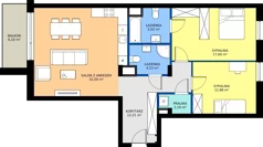 3 pokoje, mieszkanie 86,22 m², piętro 1, oferta nr 12, K-42, Płock, ul. Kazimierza Wielkiego 42