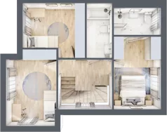 Dom 154,24 m², oferta nr A1, Osiedle Willa Park Cietrzewia, Warszawa, Włochy, Stare Włochy, ul. Kleszczowa 25