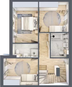 Dom 196,19 m², oferta nr C2, Osiedle Willa Park Cietrzewia, Warszawa, Włochy, Stare Włochy, ul. Kleszczowa 25